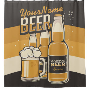 Personalized Beer Bottle Sudsy Mug Brewing Bar