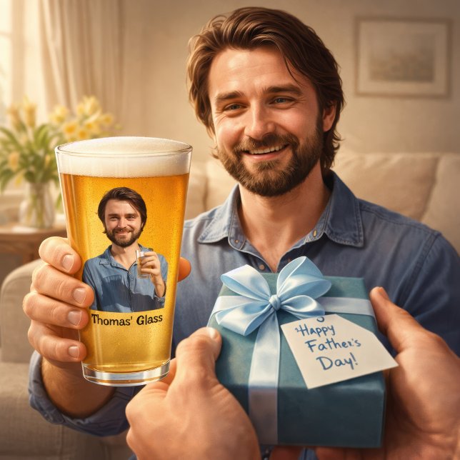 Personalized Beer Glass (Fathers Day glass)