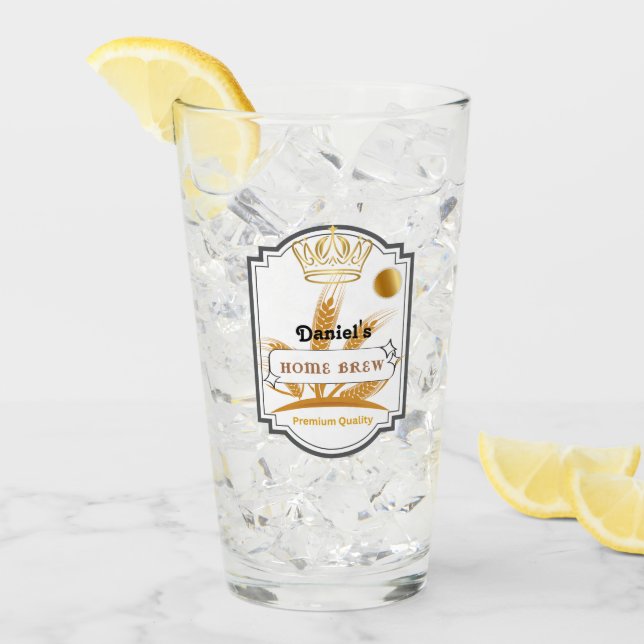 Personalized Beer Glass Cup (Front Ice)