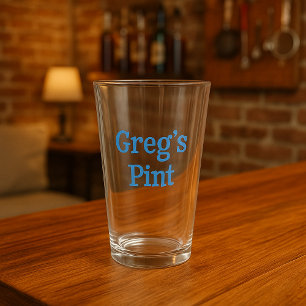 Personalized Beer Glass Gift for Him or Home Bar