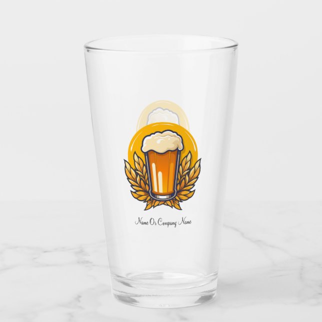 Personalized Beer Glass with Name (Front)