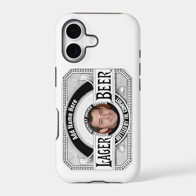 Personalized Beer Label Design iPhone 11 Case (Back)