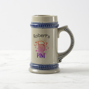 Personalized Beer Lover Stein