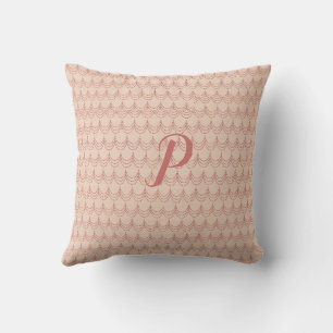 Personalized Beige Faux Chandelier Drapes Throw Pillow
