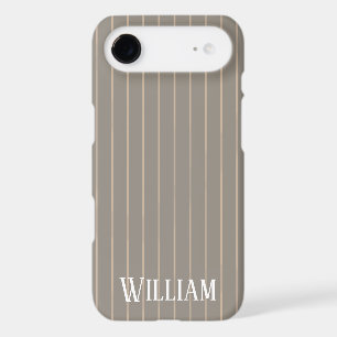 Personalized beige pinstripes