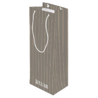 Personalized beige pinstripes