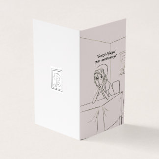 Personalized Belated anniversary greeting card