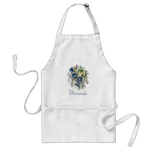 Personalized Bellflowers Apron