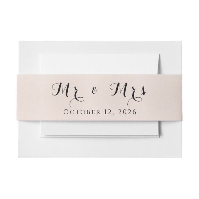 Personalized Belly Band for Event Invites Invitation Belly Band (Front Example)