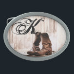 Personalized Belt Buckle Boots Country Rustic West<br><div class="desc">Personalized Belt Buckle</div>