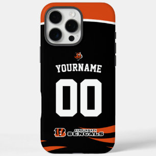 Personalized Bengals Jersey American Football iPhone 16 Pro Max Case