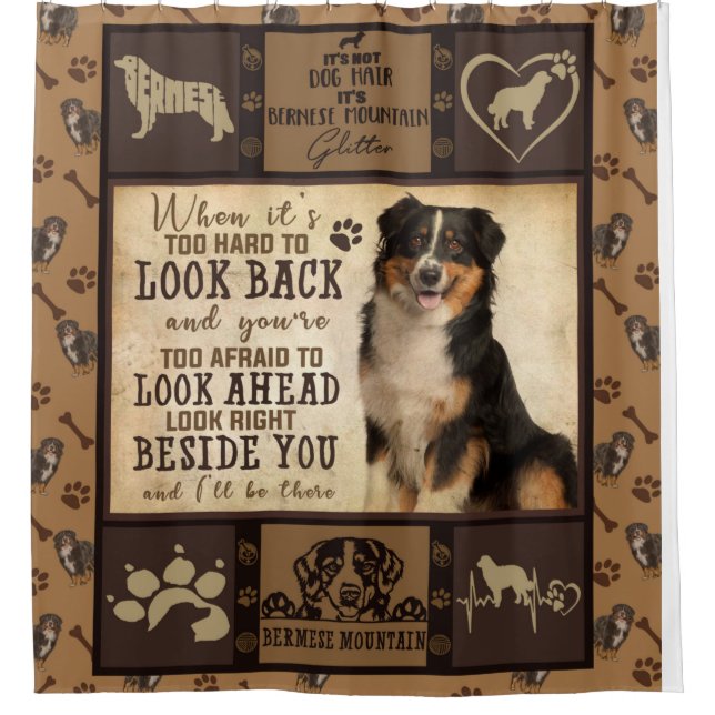 Personalized Bermese Mountain Dog Blanket Gift (Front)