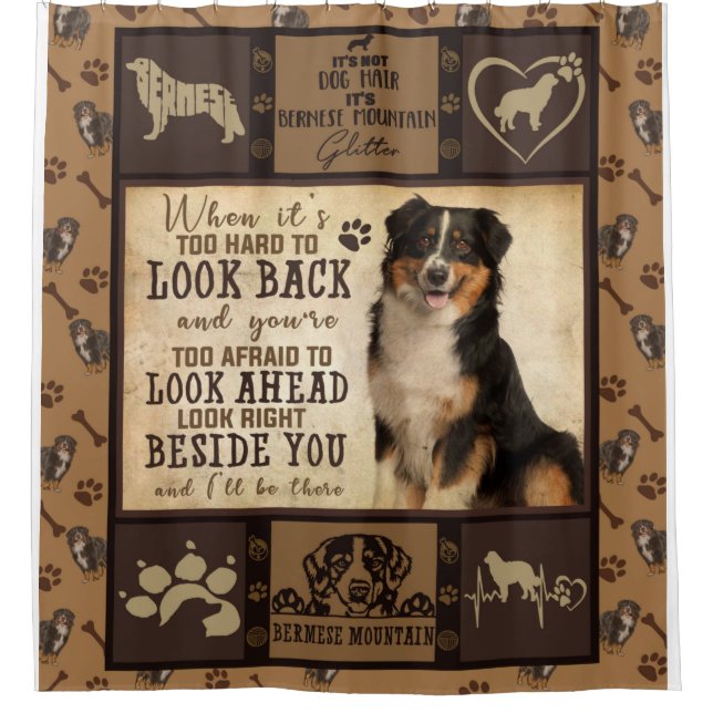 Personalized Bermese Mountain Dog Blanket Gift (Front)