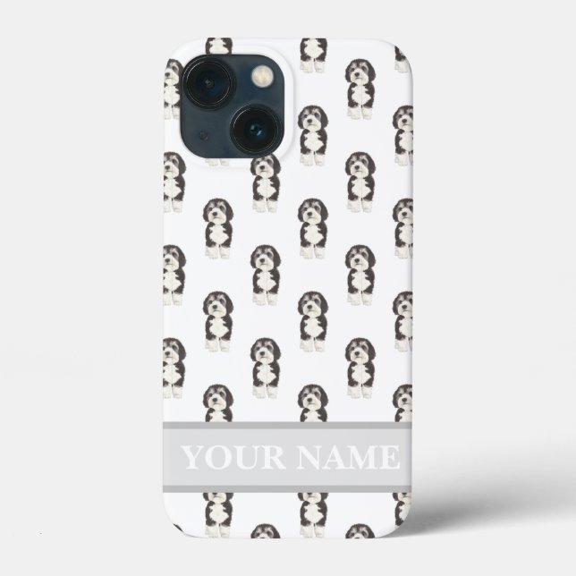Personalized Bernedoodle Sheepadoodle Case-Mate iPhone Case (Back)