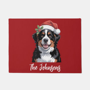 Personalized Bernese Mountain Dog Christmas        Doormat