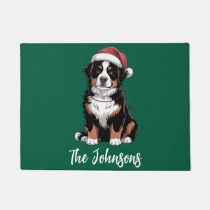 Personalized Bernese Mountain Dog Christmas        Doormat