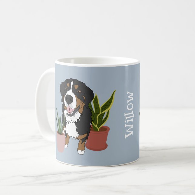 Personalized Bernese Mountain Dog  Coffee Mug (Front Left)