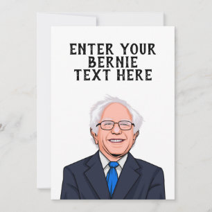 PERSONALIZED BERNIE SANDERS CARD