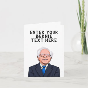 PERSONALIZED BERNIE SANDERS CARD