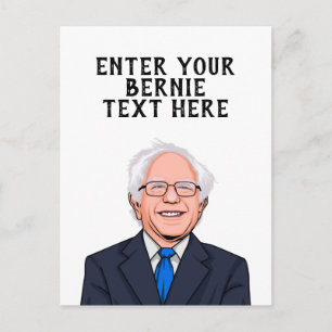 PERSONALIZED BERNIE SANDERS POSTCARD