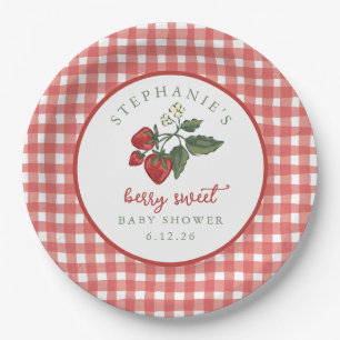 Personalized Berry Sweet Baby Shower Napkin Paper Plate