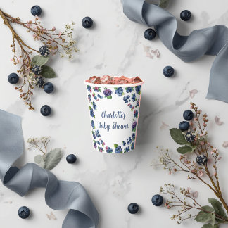Personalized Berry Sweet Baby Shower Paper Cups