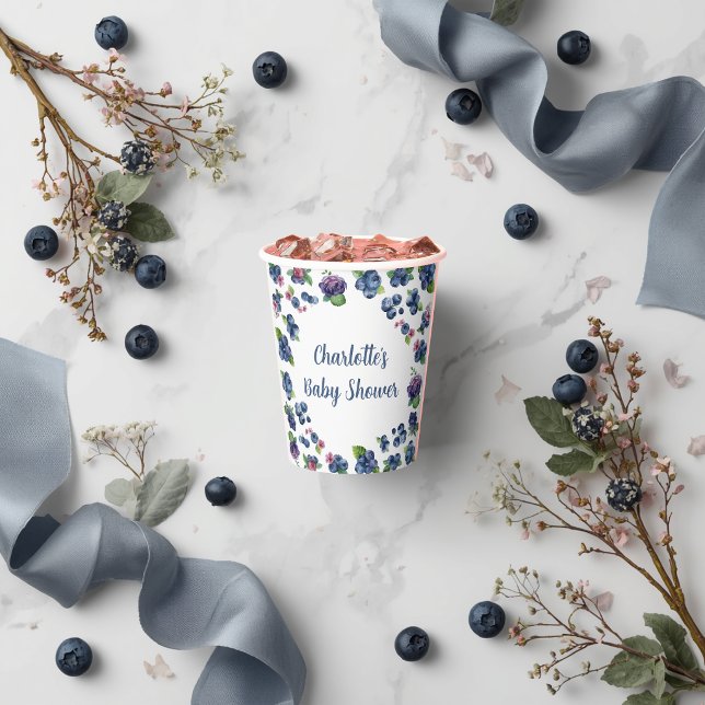 Personalized Berry Sweet Baby Shower Paper Cups (Creator Uploaded)