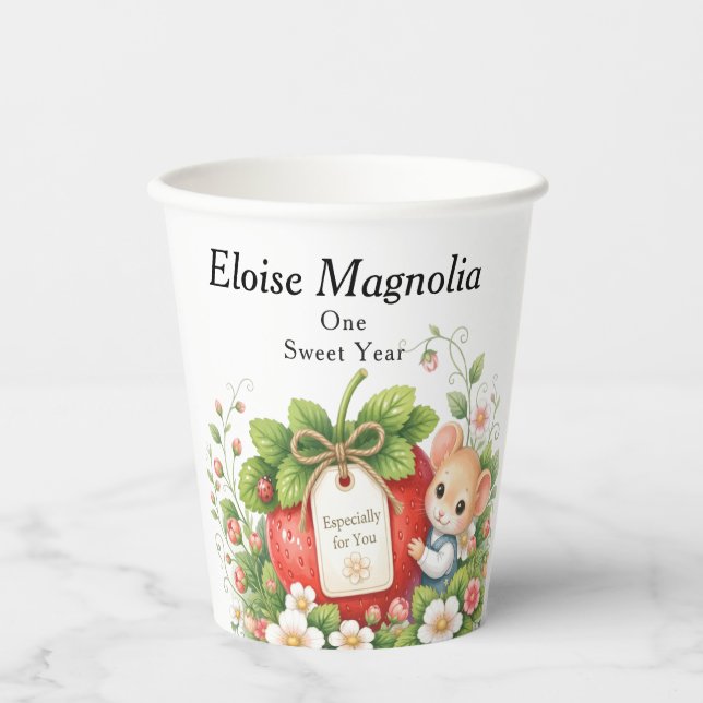 Personalized Berry Sweet Birthday Cups (Front)