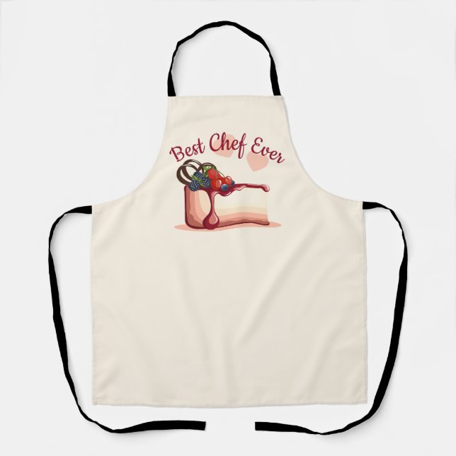 Personalized "Best Chef Ever" All-Over Print Apron (Front)