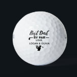 Personalized Best Dad By Par Custom Name Golf Balls<br><div class="desc">It is a unique gift for a golfer on Father’s Day,  birthday,  wedding party,  golf outing,  or retirement party.</div>