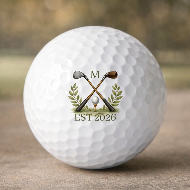 Personalized Best Dad By Par Monogram Golf Balls (Creator Uploaded)