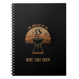 Personalized Best Dad Ever BBQ Playing Cards Notebook