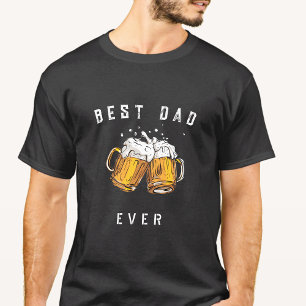 Personalized Best Dad Ever beer Glass T-Shirt