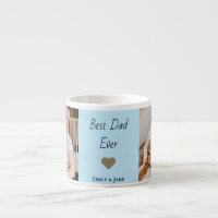 Personalized Best Dad Ever Espresso Mug Kids Names