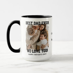 Personalized Best Dad Ever Father’s Day Photo Gift Mug