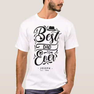 Personalized Best Dad Ever Father's Day Gift Basic T-Shirt