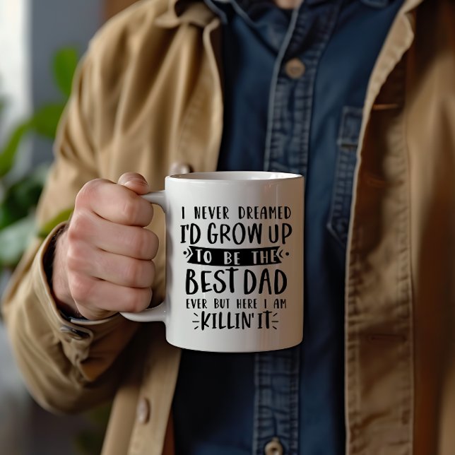 Personalized Best Dad Ever Funny Photo Coffee Mug (Personalized Best Dad Ever Funny Photo Coffee Mug)
