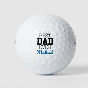 Personalized Best Dad Ever Golf Balls