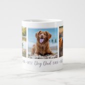 Personalized Best Dad Ever Pet Photo Dog Dad Large Coffee Mug (Front)
