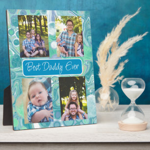 Personalized Best Dad Ever Photo  Plaque