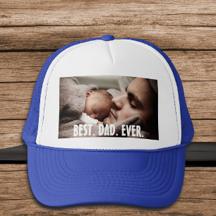 Personalized Best Dad Ever, Photo Trucker Hat
