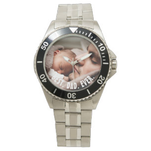 Personalized Best Dad Ever, Photo Watch