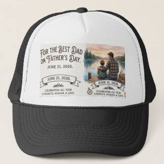 Personalized "Best Dad" Fishing Father's Day Trucker Hat
