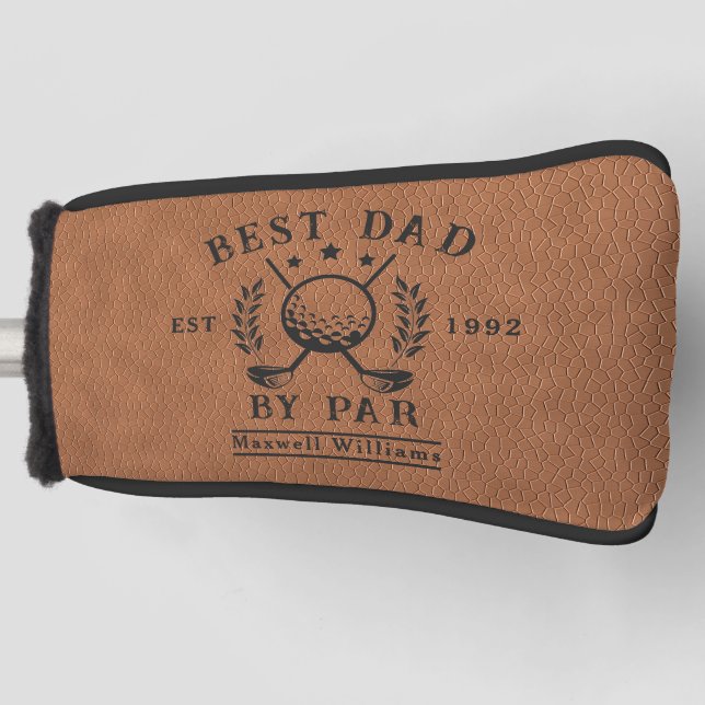 Personalized Best Dad Golf Head Putter Cover (Front)