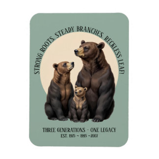 Personalized Best Dad Grandpa Family Gift Magnet