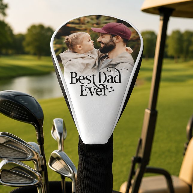 Personalized Best Dad Keepsake Golf Head Cover (Creator Uploaded)