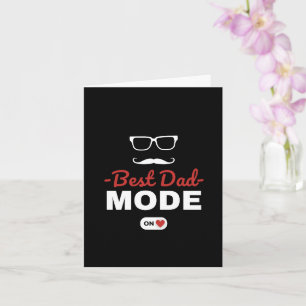 Personalized Best Dad Mode On Father's Day Card