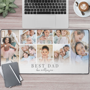Personalized Best Dad Photo Desk Mat