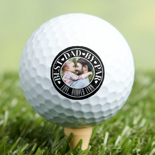 Personalized Best Dad Photo Golf Balls