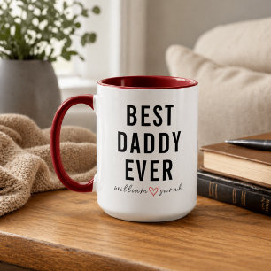 Personalized Best Daddy Ever   Custom Father’s Day Mug